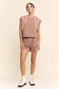 Load image into Gallery viewer, Striped Short Set