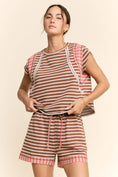 Load image into Gallery viewer, Striped Short Set
