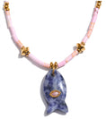 Load image into Gallery viewer, Natural Gemstone Fish Pendant
