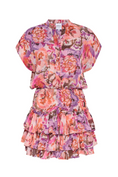 Charger l'image dans la visionneuse de la galerie, Misa Eloisa Floral Chiffon Mini Dress