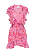 Charger l'image dans la visionneuse de la galerie, Misa Dominque Floral Chiffon Mini Dress
