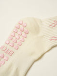 Load image into Gallery viewer, Bow Ruffle Pilates Grip Sock - Soft Pink