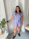 Charger l'image dans la visionneuse de la galerie, Villa Metallic Romper with Abalone Buttons
