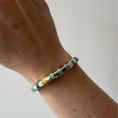 Charger l'image dans la visionneuse de la galerie, Gold and Enamel Colourful Bracelet