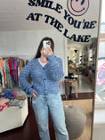 Charger l'image dans la visionneuse de la galerie, Scarlet Crochet Cardigan – Cotton-Blend Knit