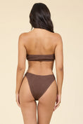 Load image into Gallery viewer, Krinkle Front Tie Bandeau Set - Cocoa Beach