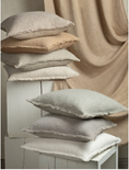 Load image into Gallery viewer, Fringed Boucle Pillow, Taupe