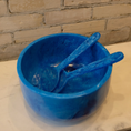 Load image into Gallery viewer, Resin Salad Bowl and Servers