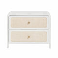 Load image into Gallery viewer, Rattan 2 Drawer Nightstand