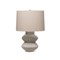 Load image into Gallery viewer, Distressed Table Lamp with Linen Shade