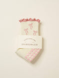 Load image into Gallery viewer, Bow Ruffle Pilates Grip Sock - Soft Pink