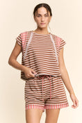 Load image into Gallery viewer, Striped Short Set
