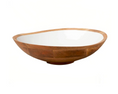 Load image into Gallery viewer, Mango Wood & White Enamel Bowl