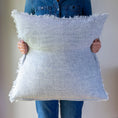 Load image into Gallery viewer, Lina Linen Pillow - Navy Stripe