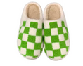 Load image into Gallery viewer, Green Check Slippers