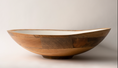 Load image into Gallery viewer, Mango Wood & White Enamel Bowl
