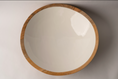 Load image into Gallery viewer, Mango Wood & White Enamel Bowl