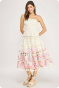 Load image into Gallery viewer, Eyelet Lace Tube Dress - Floral
