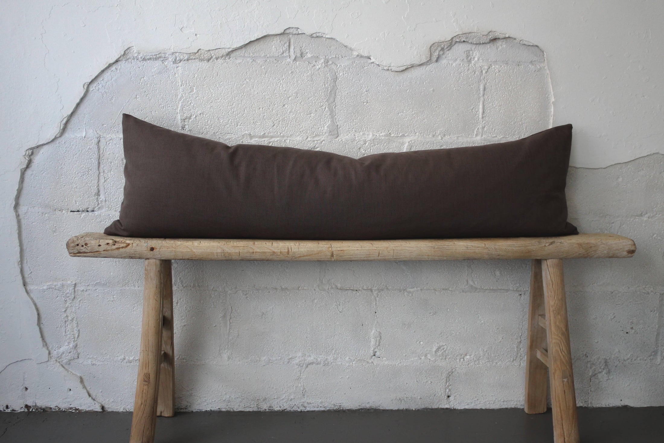 The Nellie Coffee - 14" x 48" Lumbar Pillow