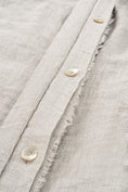 Load image into Gallery viewer, Lina Linen King Duvet Set - Grey Stripe
