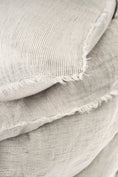 Load image into Gallery viewer, Lina Linen Queen Duvet Set - Grey Stripe
