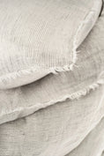 Load image into Gallery viewer, Lina Linen King Duvet Set - Grey Stripe
