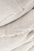 Load image into Gallery viewer, Lina Linen Queen Duvet Set - Grey Stripe
