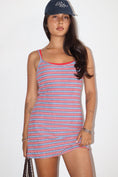 Load image into Gallery viewer, Striped Scoop Neck Mini Dress

