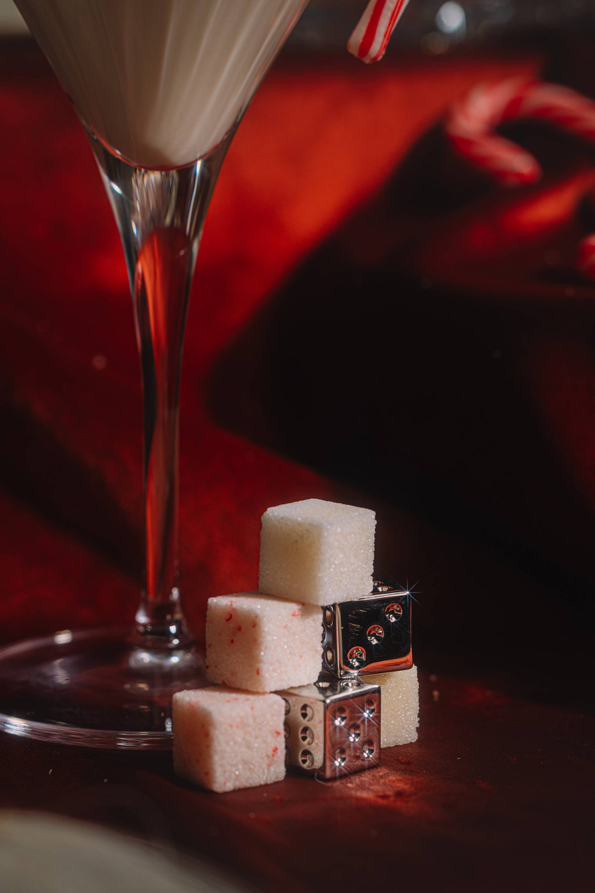 White Chocolate Candy Cane Martini Mixer
