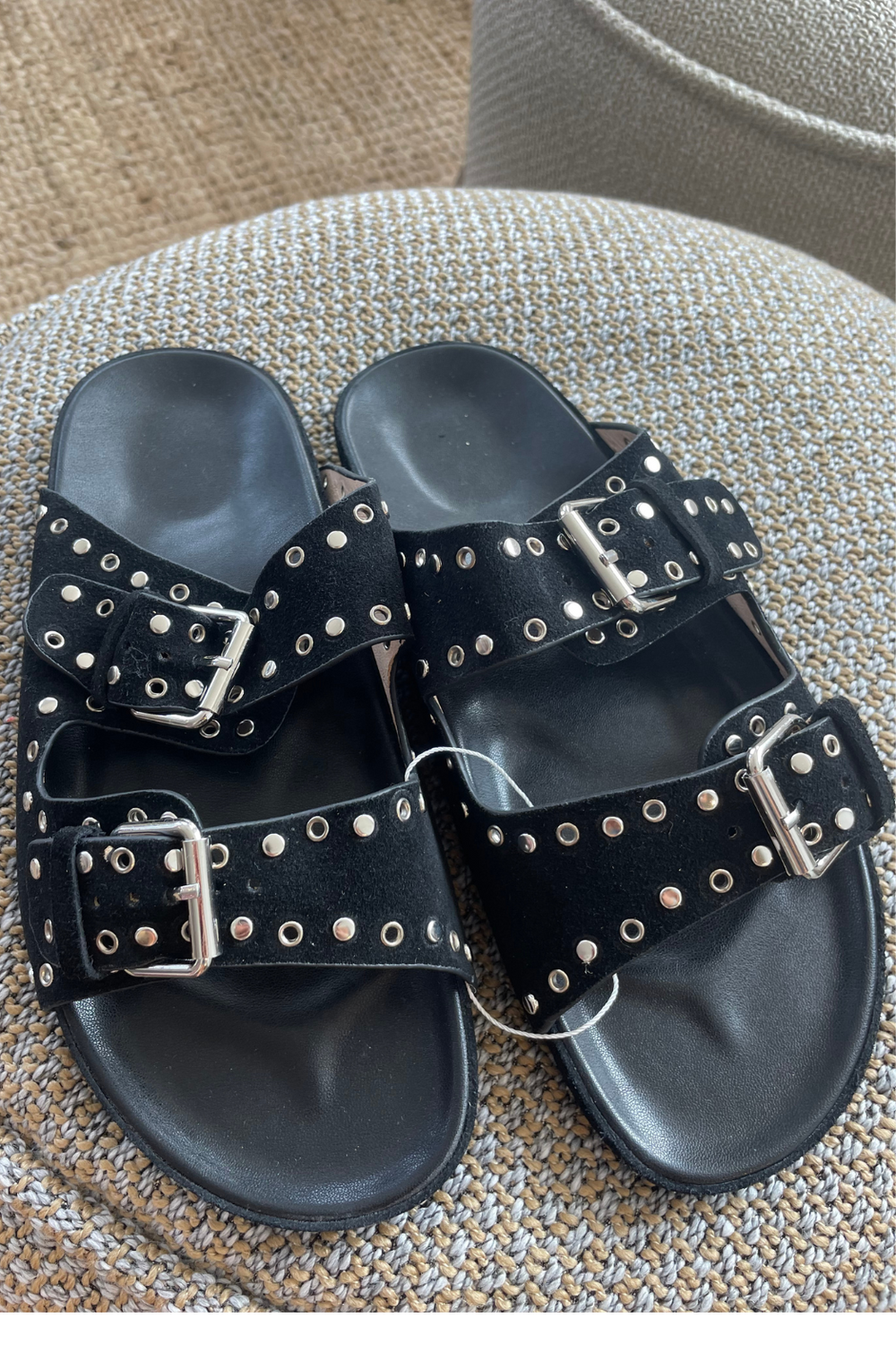 Muskoka Slide - Black Suede