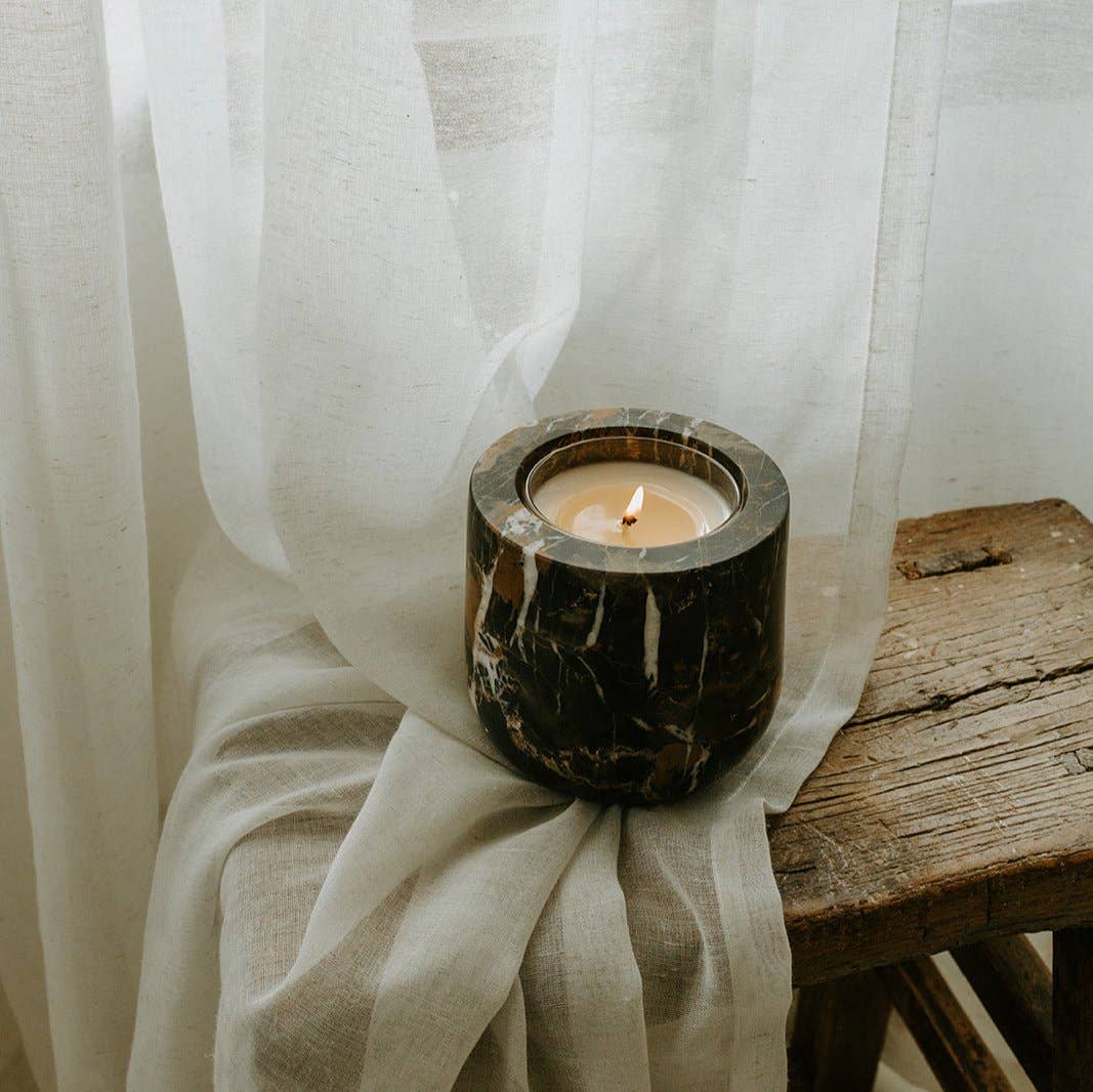 Portoro Marble Refillable Candle