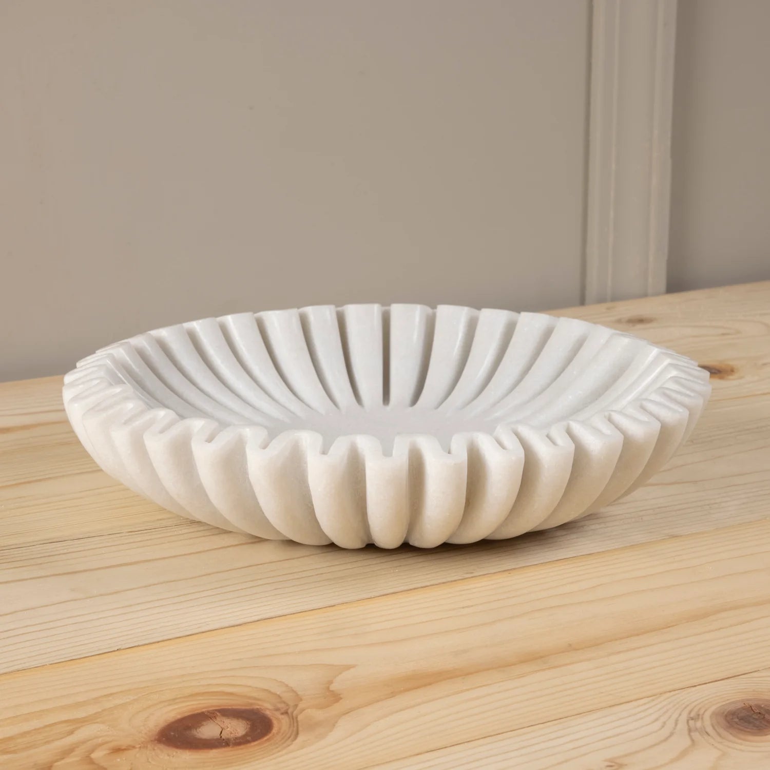 Fluted Marble Bowl