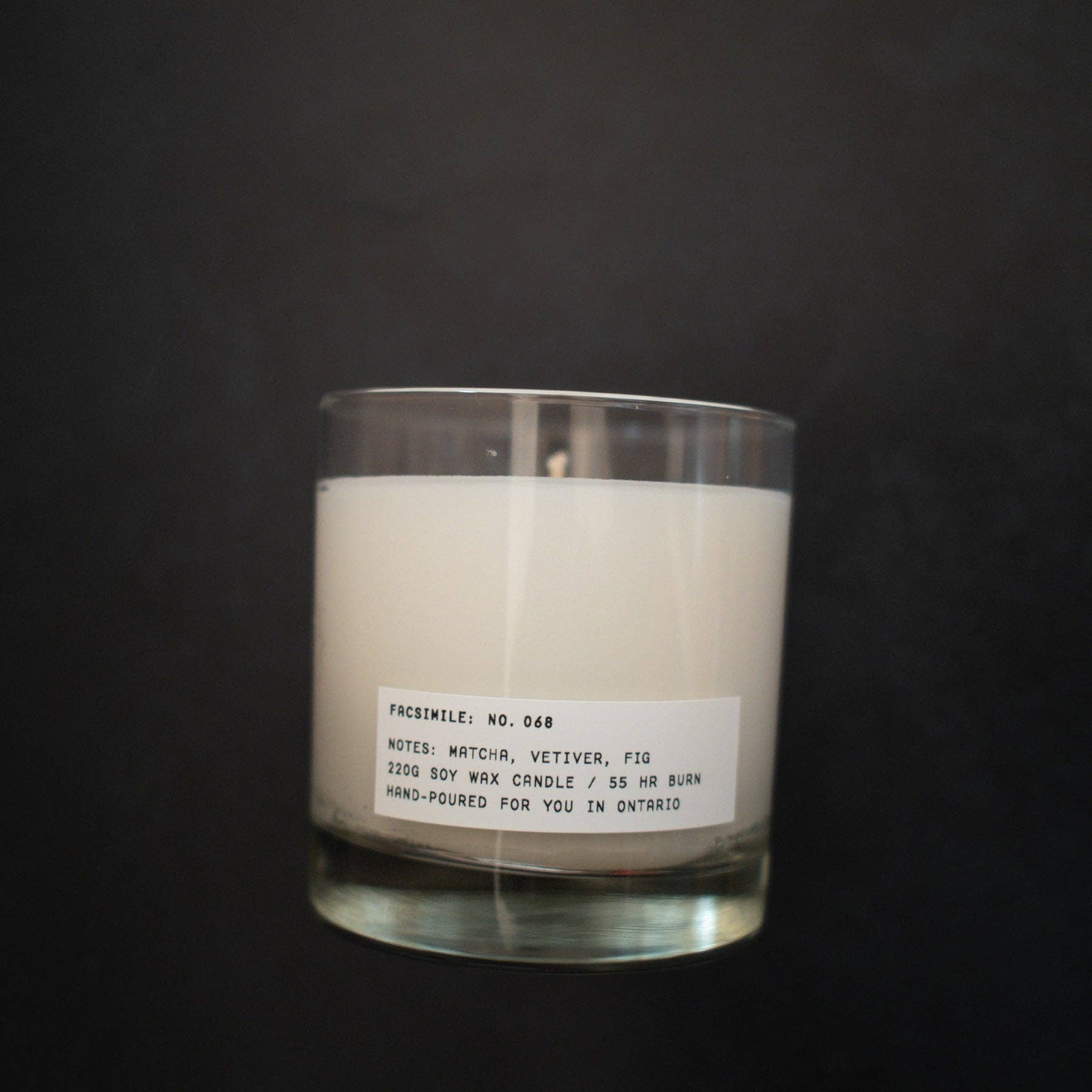 No. 068: Matcha, Vetiver, Fig Soy Candle