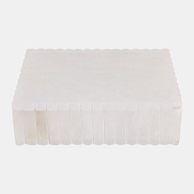 Ribbed Alabaster Box