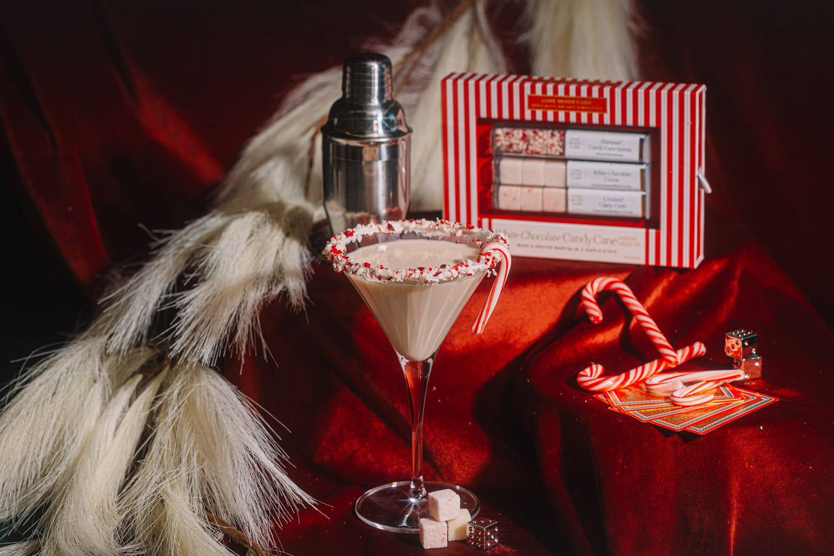 White Chocolate Candy Cane Martini Mixer
