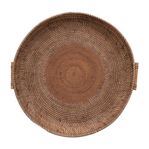 Woven Rattan Tray