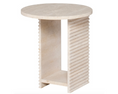 Load image into Gallery viewer, Maya Travertine Side Table

