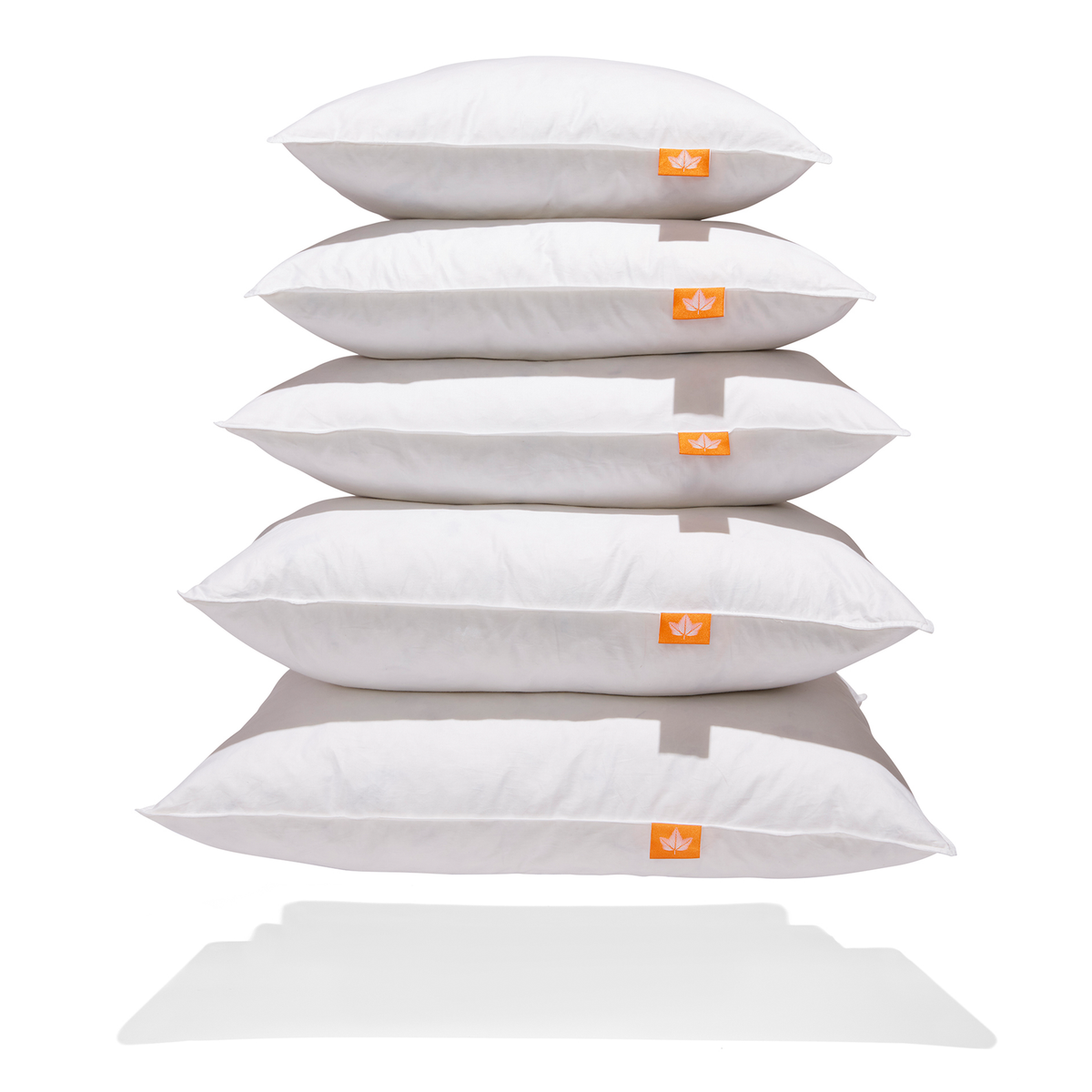 White Goose Feather Cushions: 22" x 22"