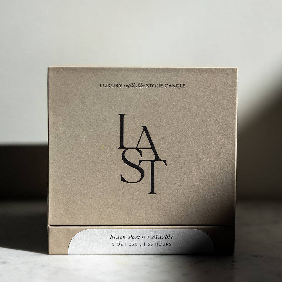 Portoro Marble Refillable Candle