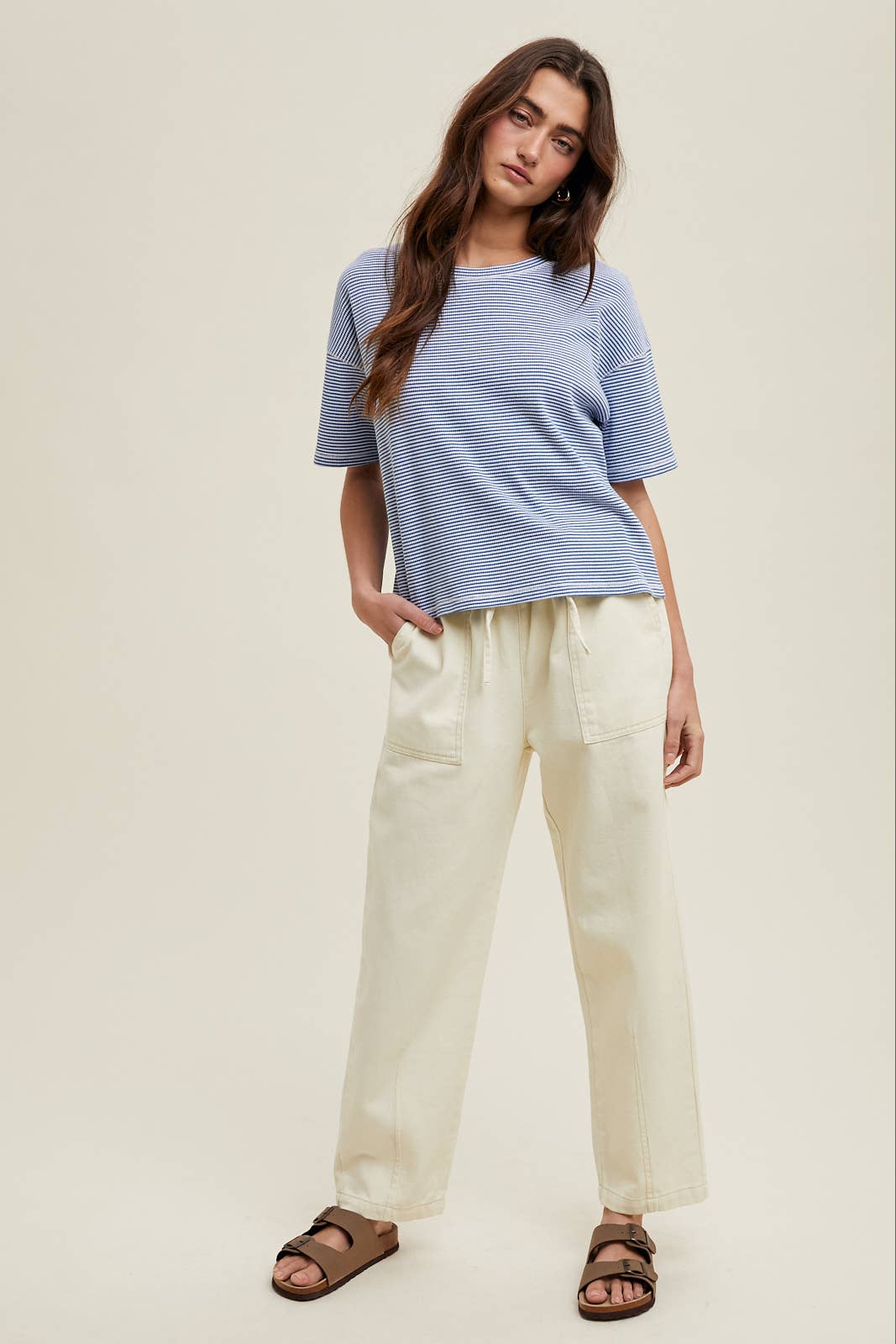 Drawstring Baggy Denim