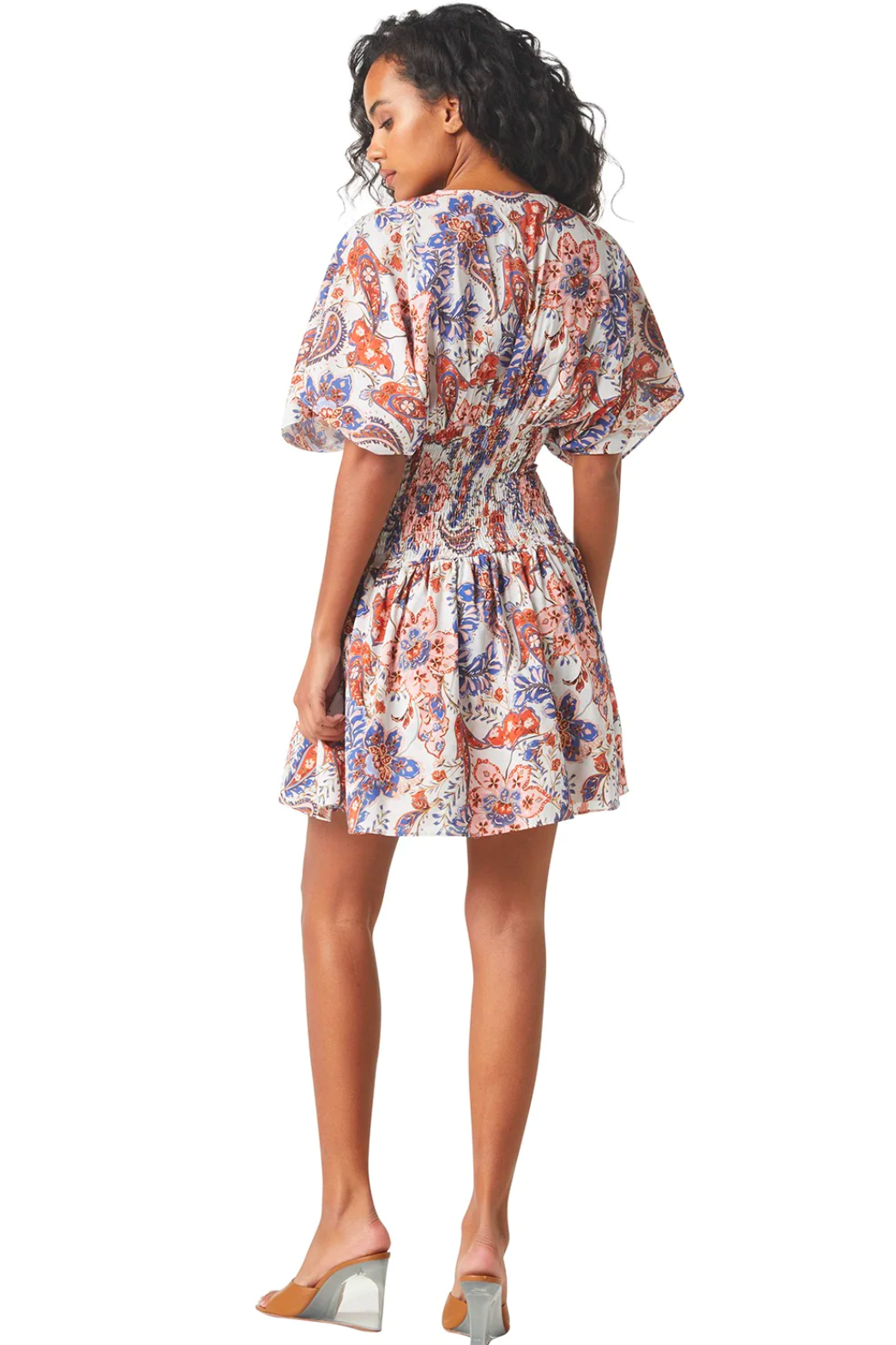 Misa Della Cotton Poplin Floral Mini Dress