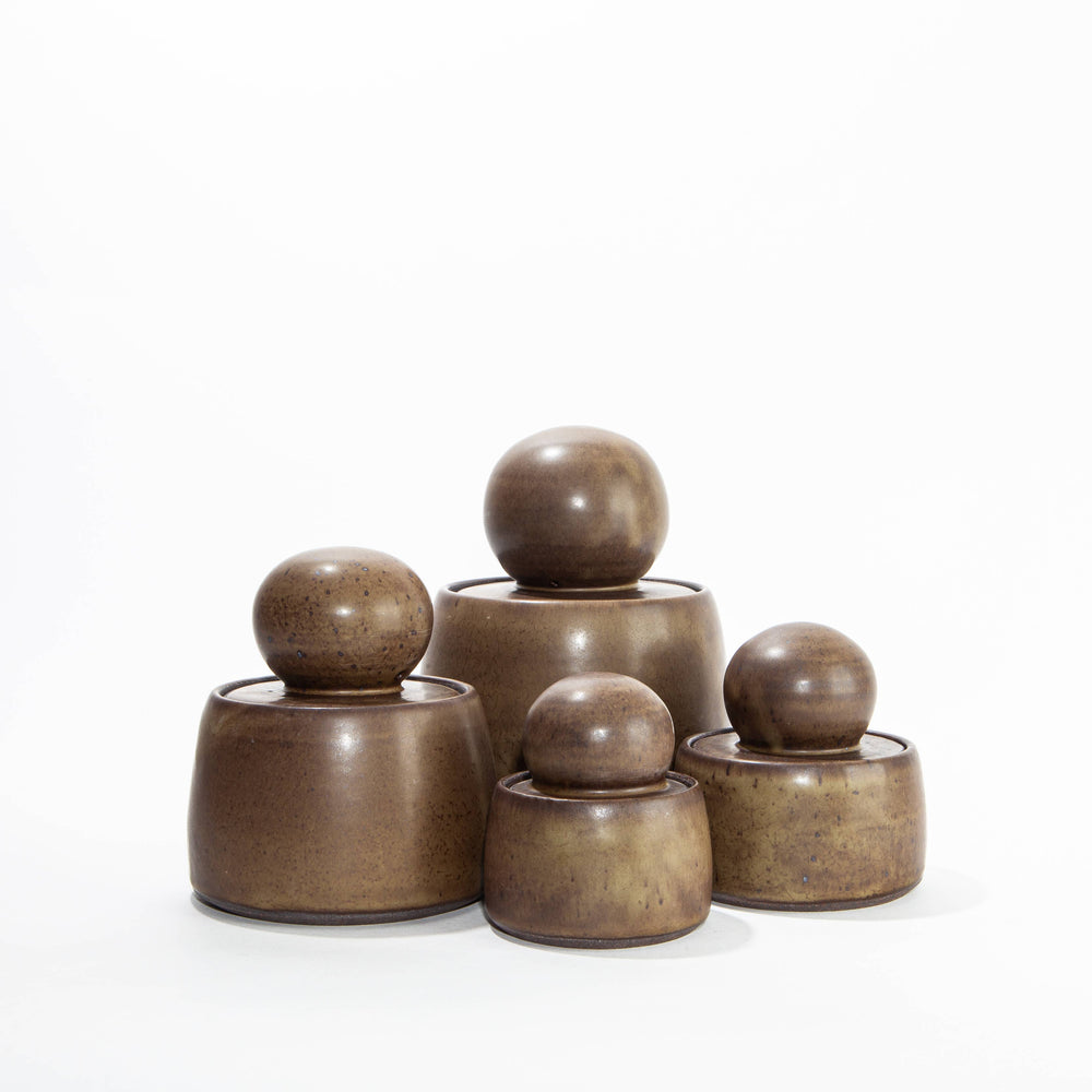 Olive Brown Stash Jars: XL
