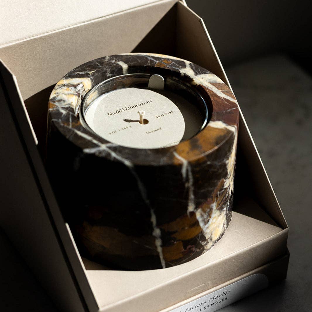 Portoro Marble Refillable Candle