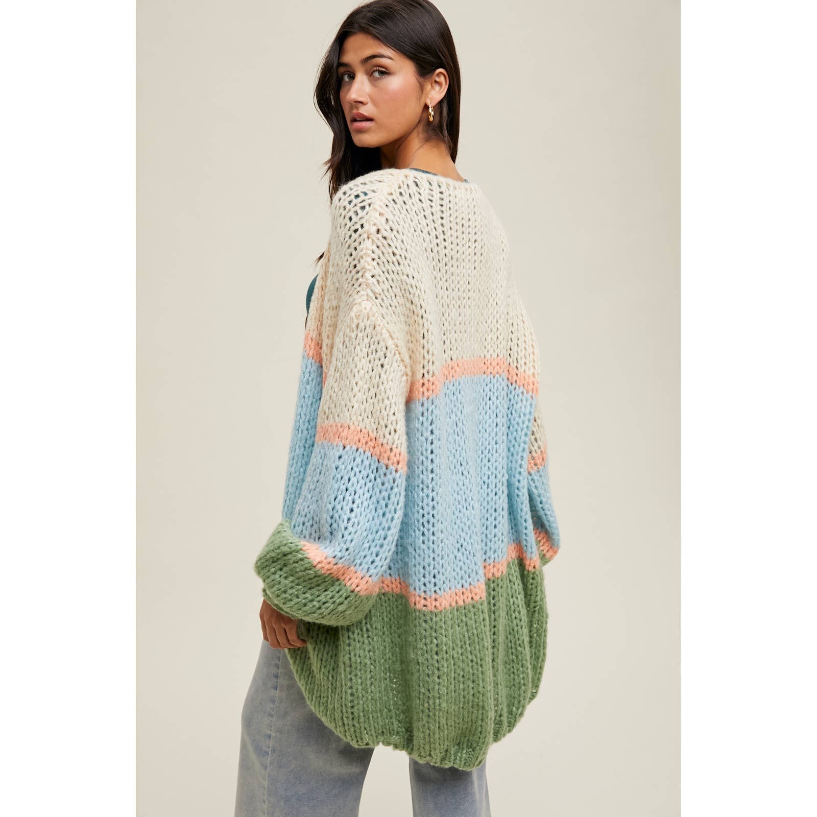 Colourblock Cardigan (L)