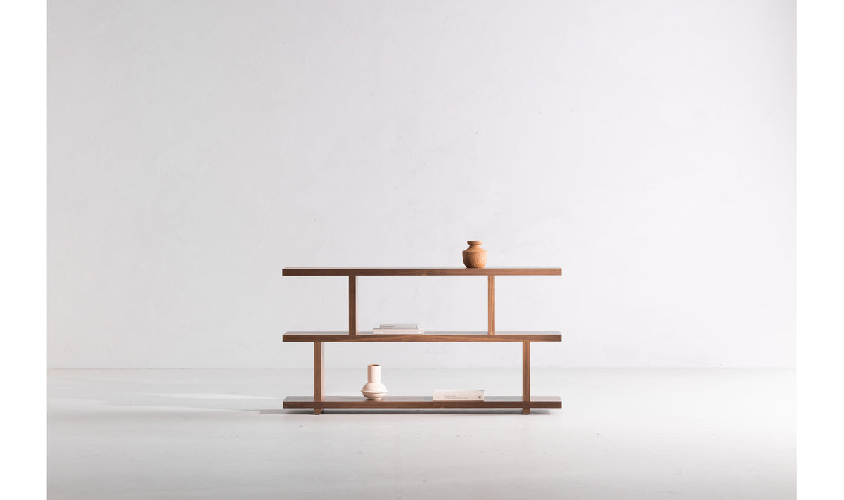 Mira Wood Low Shelf