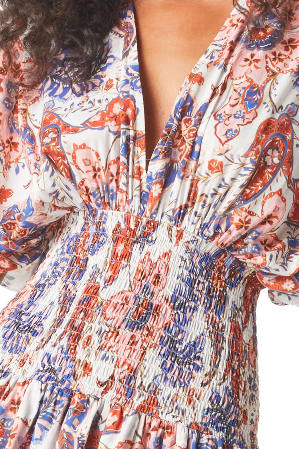Misa Della Cotton Poplin Floral Mini Dress