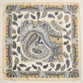 Load image into Gallery viewer, Boho Paisley Square Scarf | Lightweight Silk-Feel with Vintage-Inspired Design: Blue / One / 5DR98084
