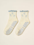 Load image into Gallery viewer, Bow Ruffle Grip Pilates Sock
