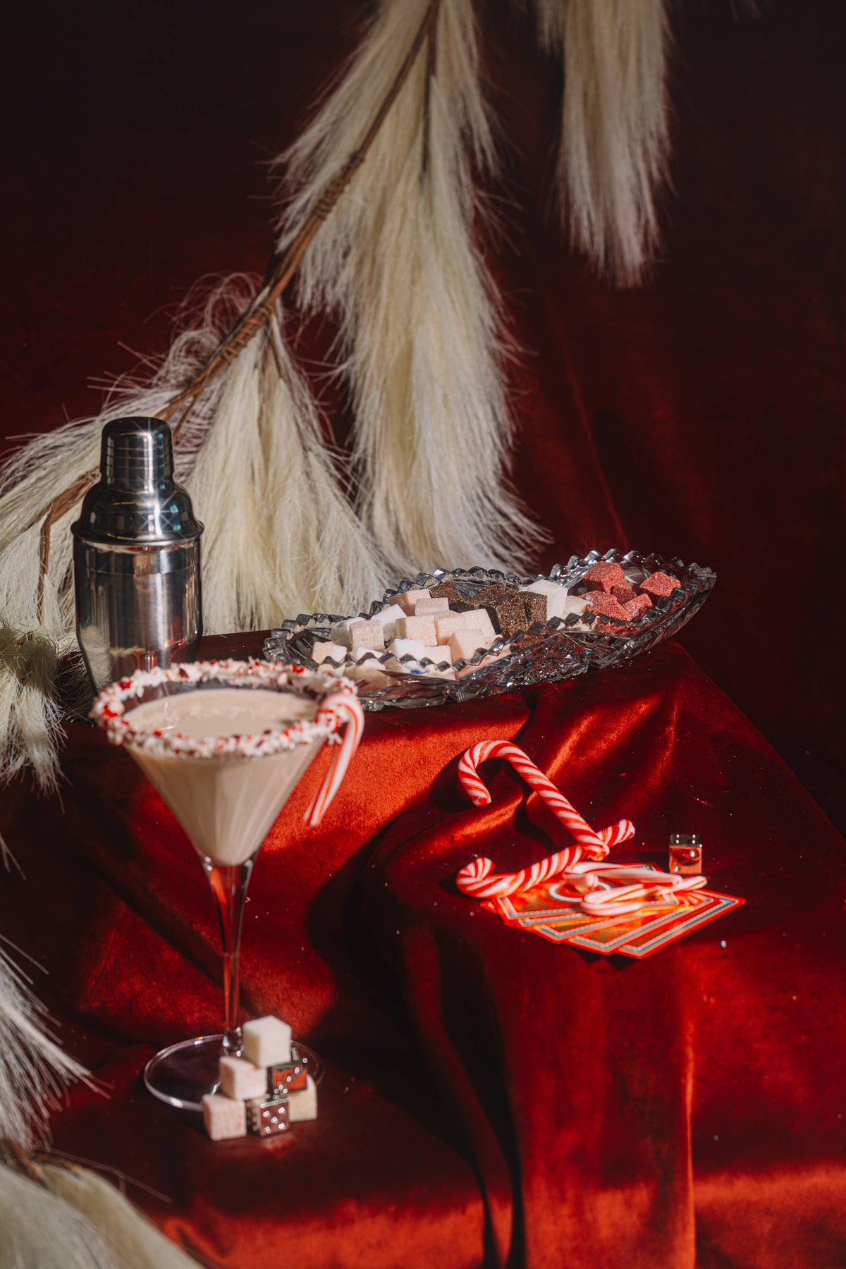 White Chocolate Candy Cane Martini Mixer