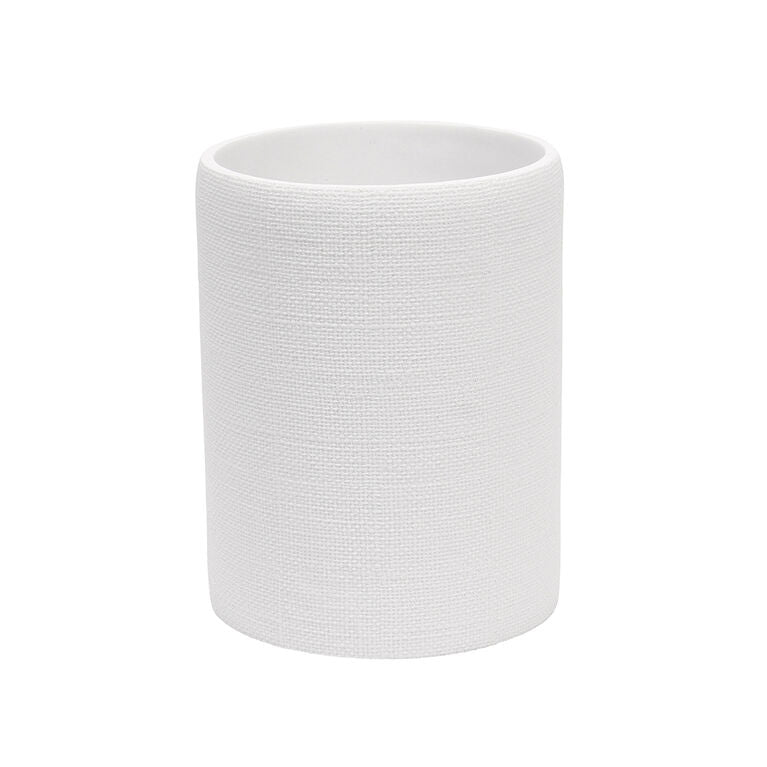 Linen Waste Bin White